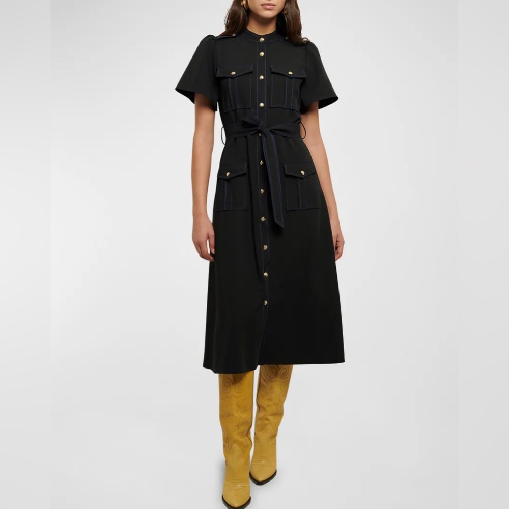 DEREK LAM 10 CROSBY Judy Utility Shirtdress SIZE 6